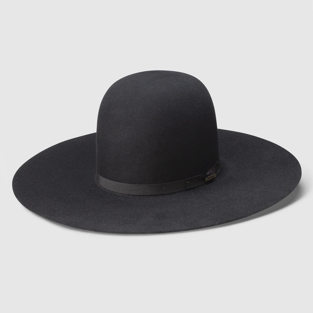RESISTOL FELT 7X - BLACK SHOWDOWN - BRIM 5 - Open Crown