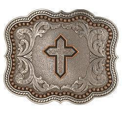 37911 NOCONA SCALLOPED CROSS BUCKLE