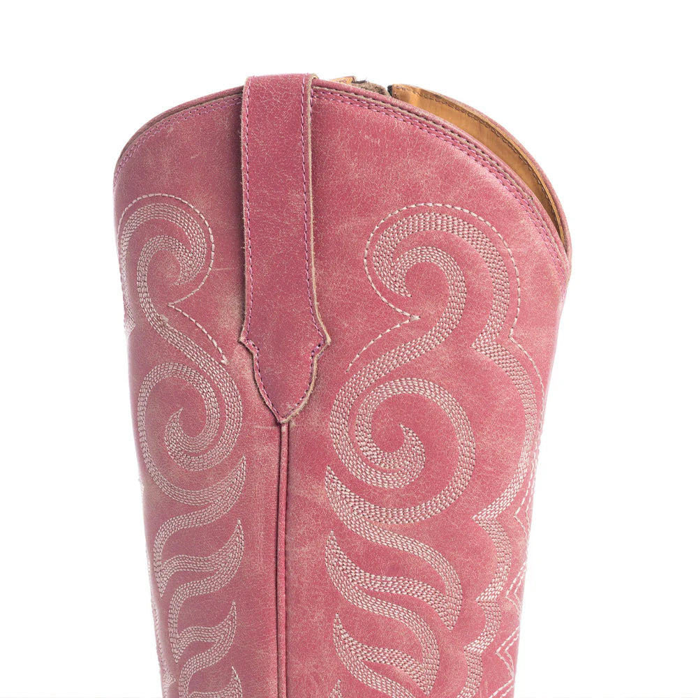 S-10616 | MYRA WOMENS PINK LEATHER BOOTS
