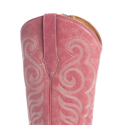 S-10616 | MYRA WOMENS PINK LEATHER BOOTS