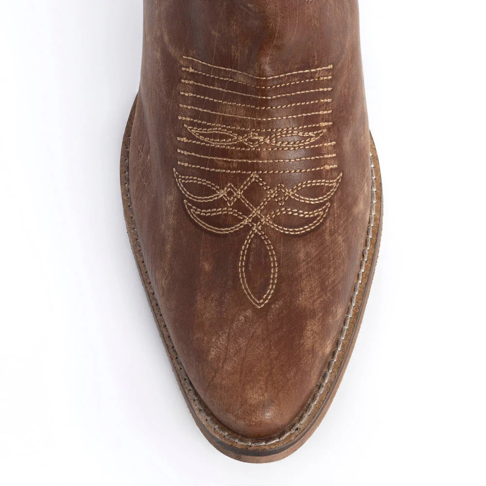 S-10604 | MYRA WOMENS BROWN LEATHER BOOTS