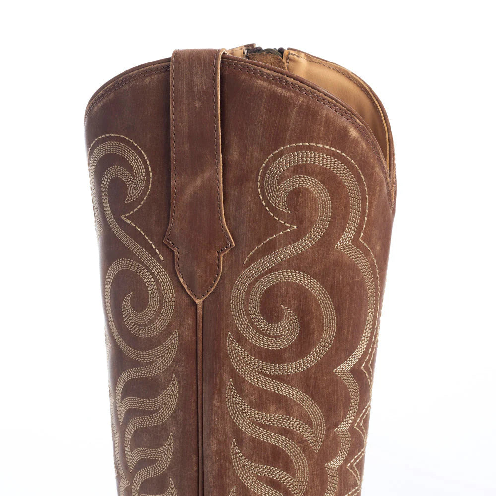 S-10604 | MYRA WOMENS BROWN LEATHER BOOTS