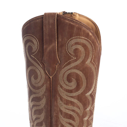 S-10604 | MYRA WOMENS BROWN LEATHER BOOTS
