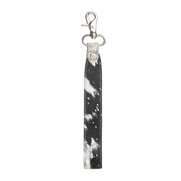 S-10834| BULLRUN HILL KEY FOB  - BLACK&WHITE