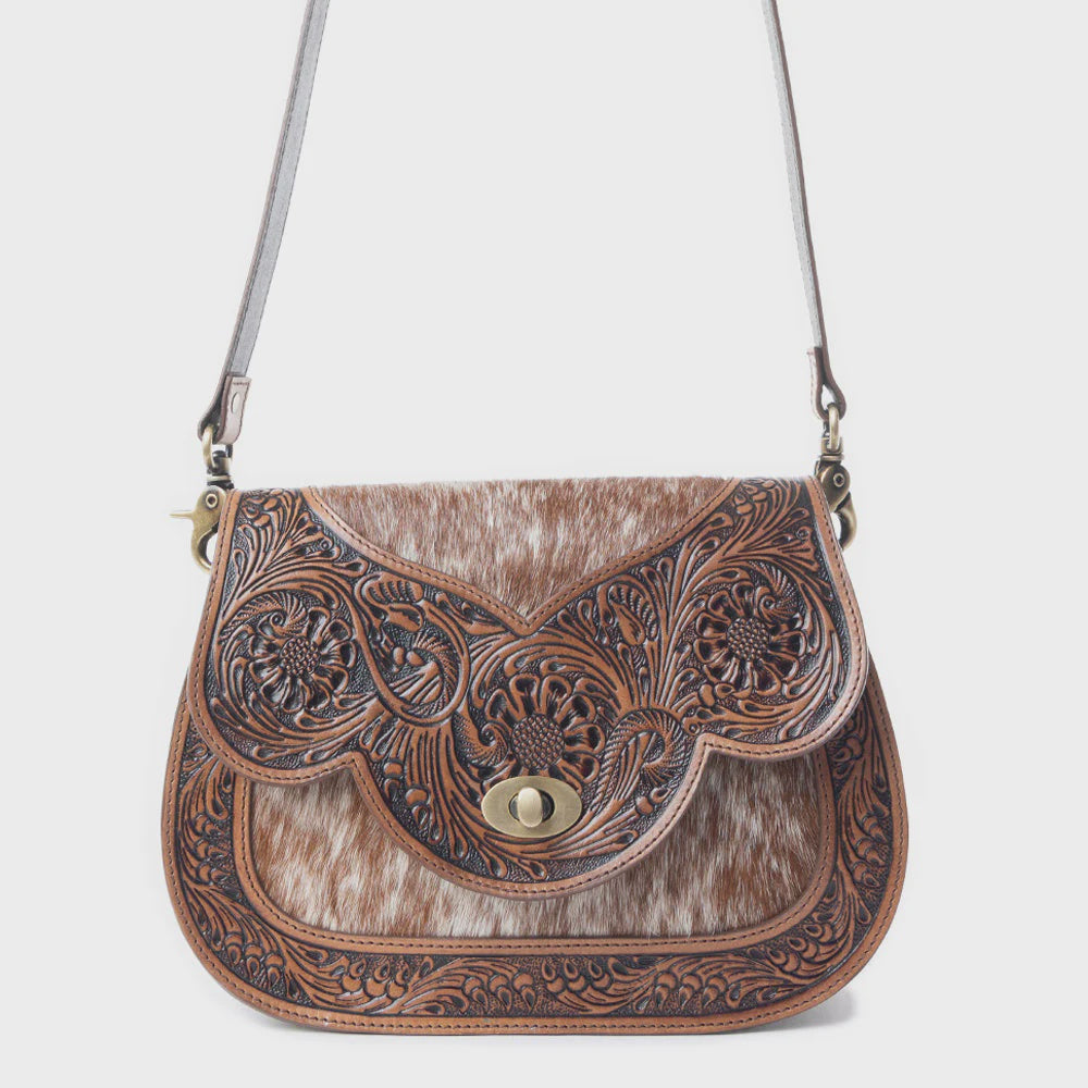 S-12259 | MYRA OPEN VISTAS SHOULDER BAG - BROWN