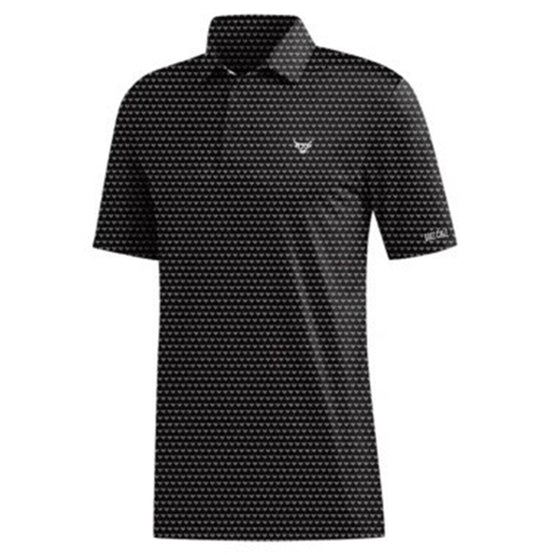 LOST CALF SEALY PERFORMANCE BLACK POLO