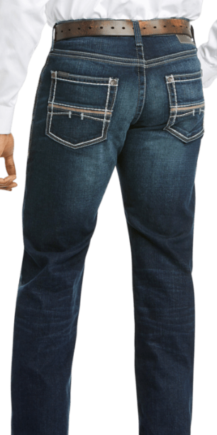 10032088 |ARIAT MEN'S M5 SLIM STRETCH COLTRANE STACKABLE STRAIGHT LET JEANS-NIGHTINGALE