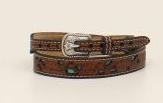 0275433 | TWISTER TEAL TOOLED LEATHER HAT BAD