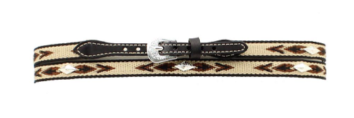 0277401 | BLACK EMBROIDERED W/ DIAMOND CONCHOS HATBAND