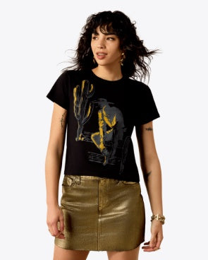 10082166 | ARIAT WOMEN'S WILD WEST S/S T-SHIRT - BLACK
