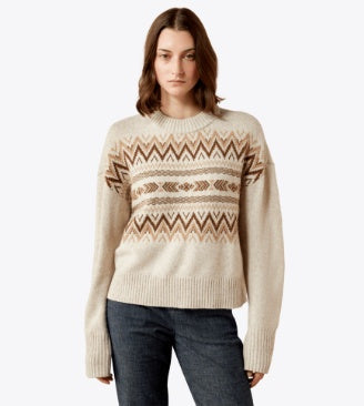 10079254 | ARIAT WOMEN'S LODGE SWEATER - OATMEAN HEATHER