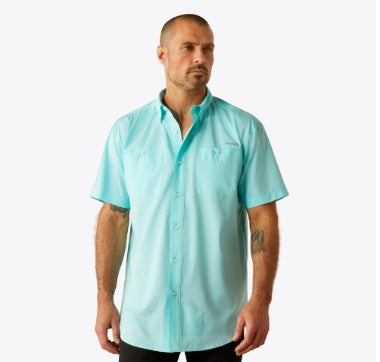 10054883 | MEN'S 360 AIRFLOW CLASSIC FIT S/S SHIRT - BLUE RADIANCE