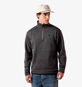 10079333 | ARIAT MEN’S CALDWELL 1/4 ZIP SWEATER - IRON GATE