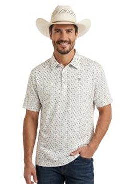 TM51T11219 | ROCK&ROLL MEN'S S/S SNAP POLO - WHITE