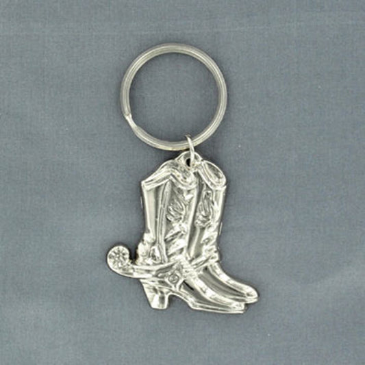 2301136 | SILVER COWBOY BOOTS KEYCHAIN