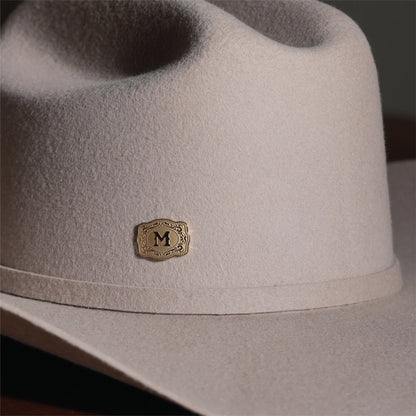 SPURWEST GOLD MINI "INITIAL" BELT BUCKLE HATPIN