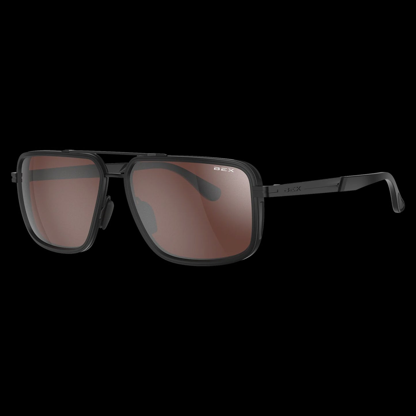 S144BKBRSL | BEX DUSK BLACK-BROWN-SILVER SUNGLASSES