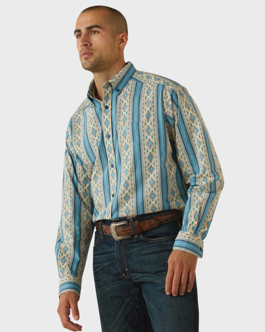 10071612 | ARIAT MEN'S JADEN CLASSIC FIT LS SHIRT - SUMMER MELON SOUTHWEST