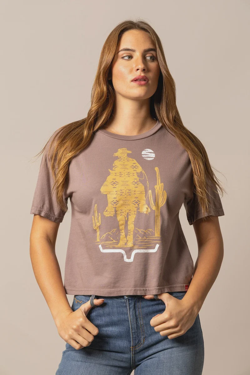 WSH0000074-BN005 | KIMES RANCH WOMENS THE ROAD CROPPED T-SHIRT - MOCHA