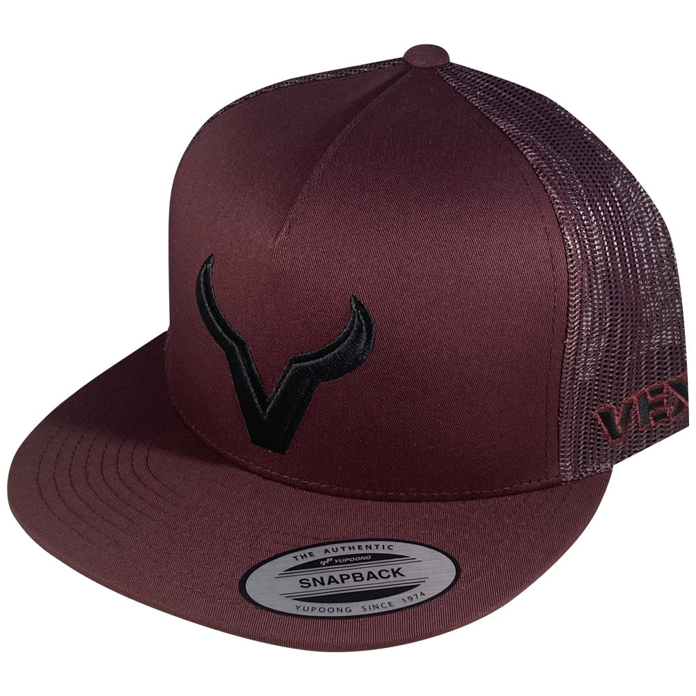 HT-422-001 | VEXIL BLACK ICON MAROON/MAROON MESH CAP