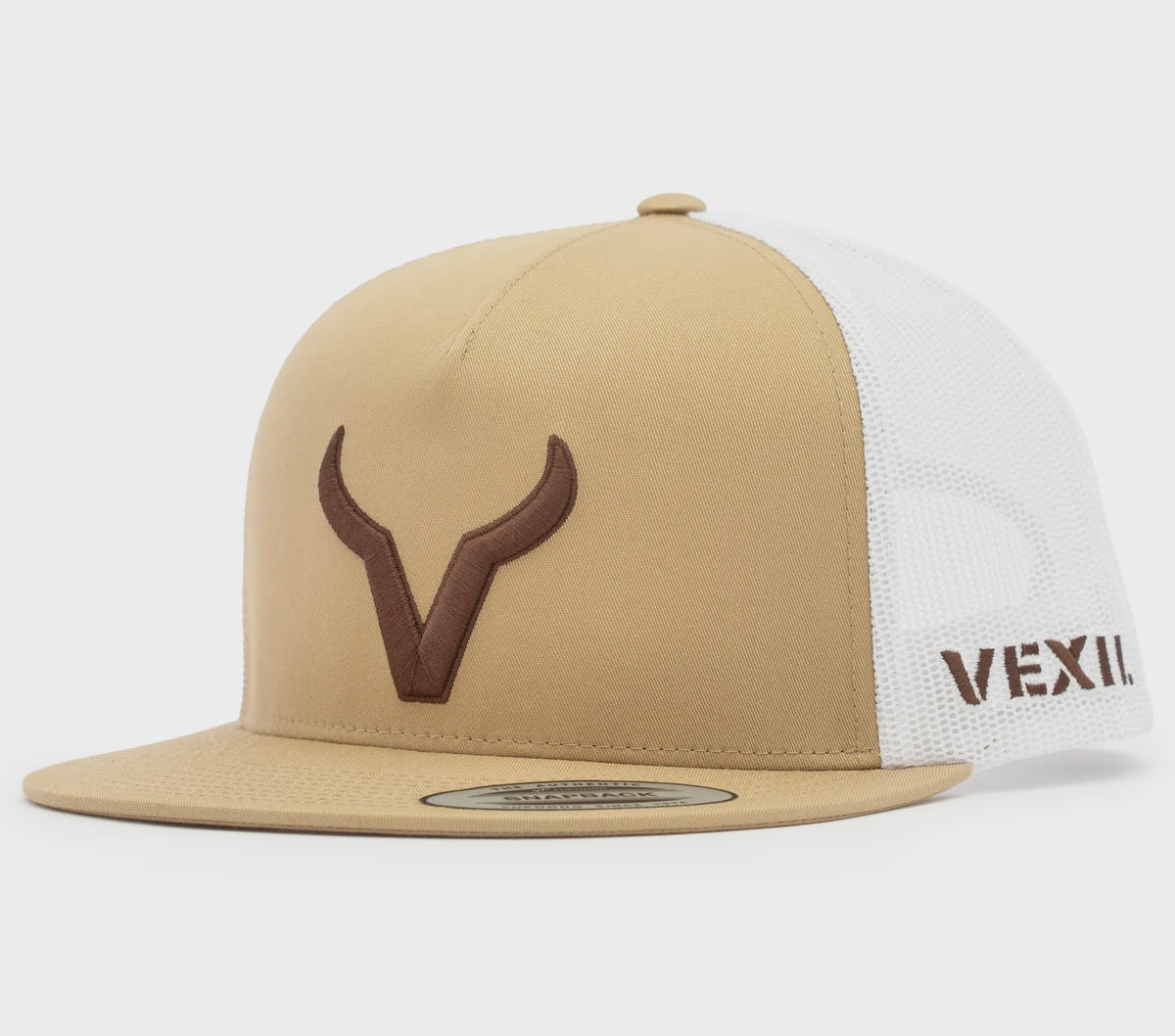HT-226-009 | VEXIL BROWN ICON KHAKI/WHITE MESH CAP