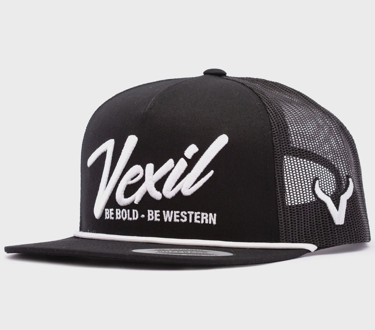 HT-225-005 | VEXIL BE BOLD BE WESTERN BLACK/BLACK MESH CAP