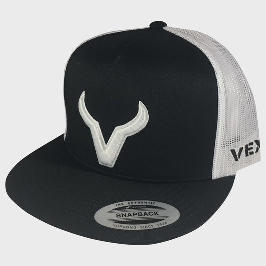 HT-219-002 | VEXIL WHITE ICON BLACK/WHITE MESH CAP