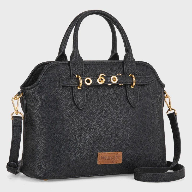WG201-8012BK | WRANGLER BLACK TOP HANDLE BAG