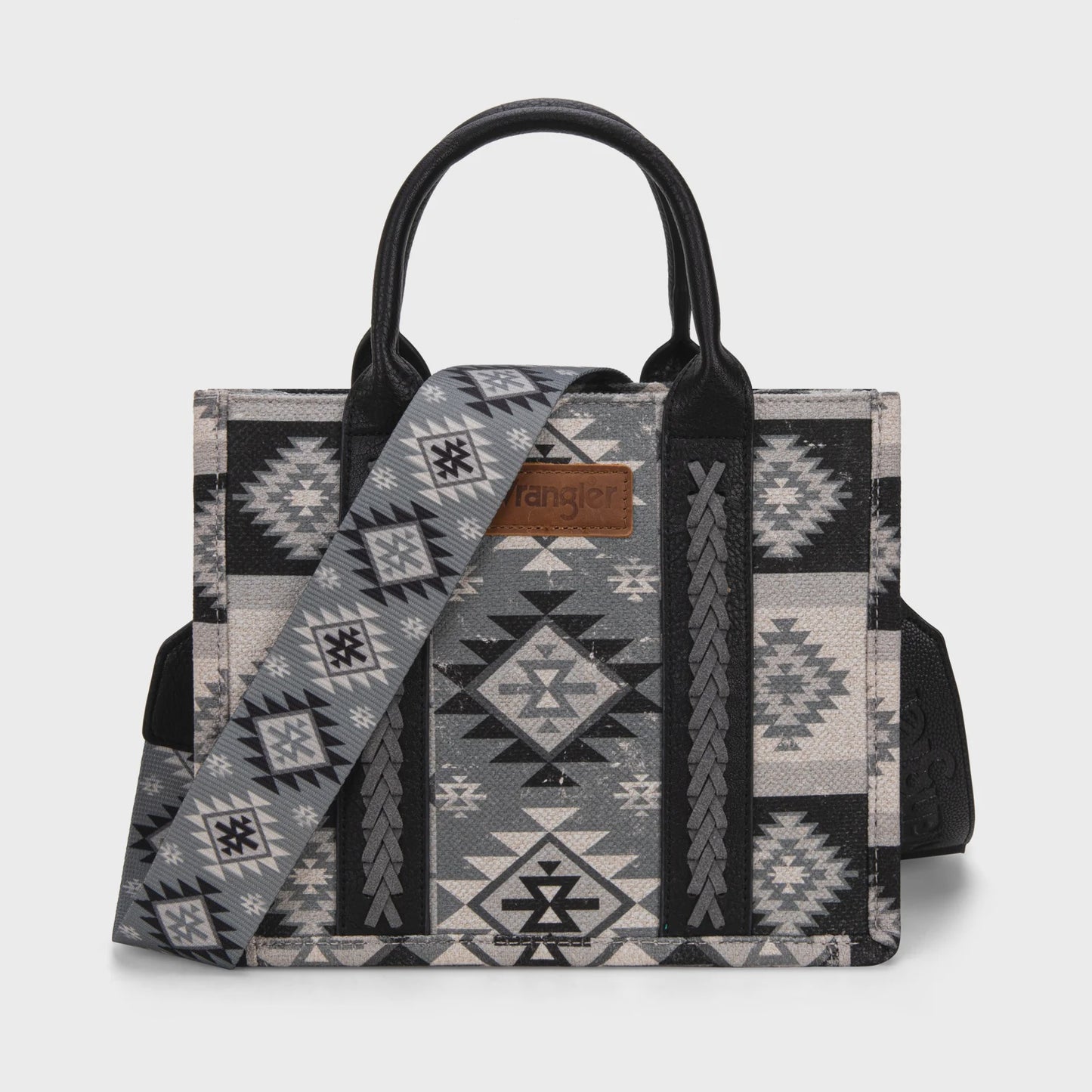 WG2209-8120SBK | WRANGLER AZTEC BLACK TOTE