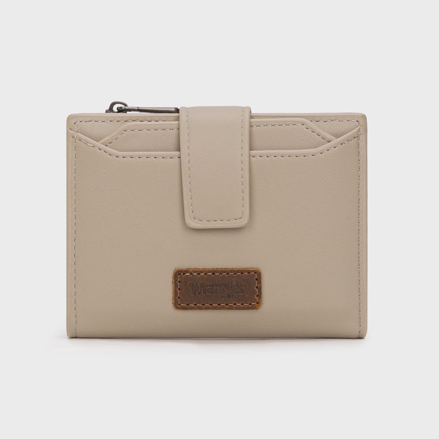 WG224-W074KH | WRANGLER KHAKI CARD HOLDER BI-FOLD WALLET