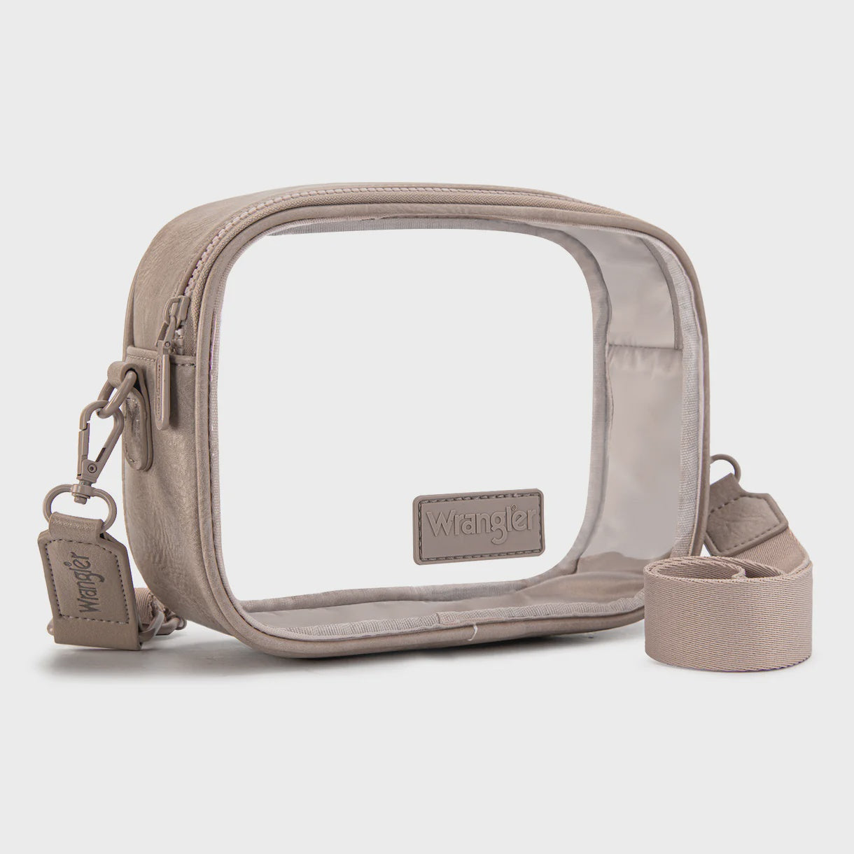 WG229-603ND | WRANGLER NUDE CLEAR CROSSBODY BAG/STADIUM BAG