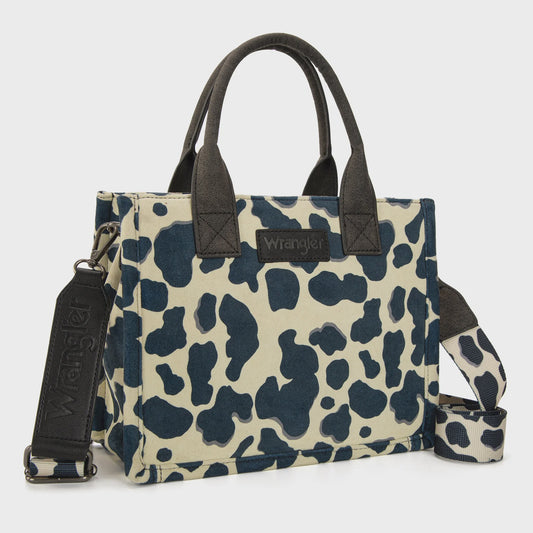 WG264-8120BK | WRANGLER COWPRINT CC TOTE - BLACK