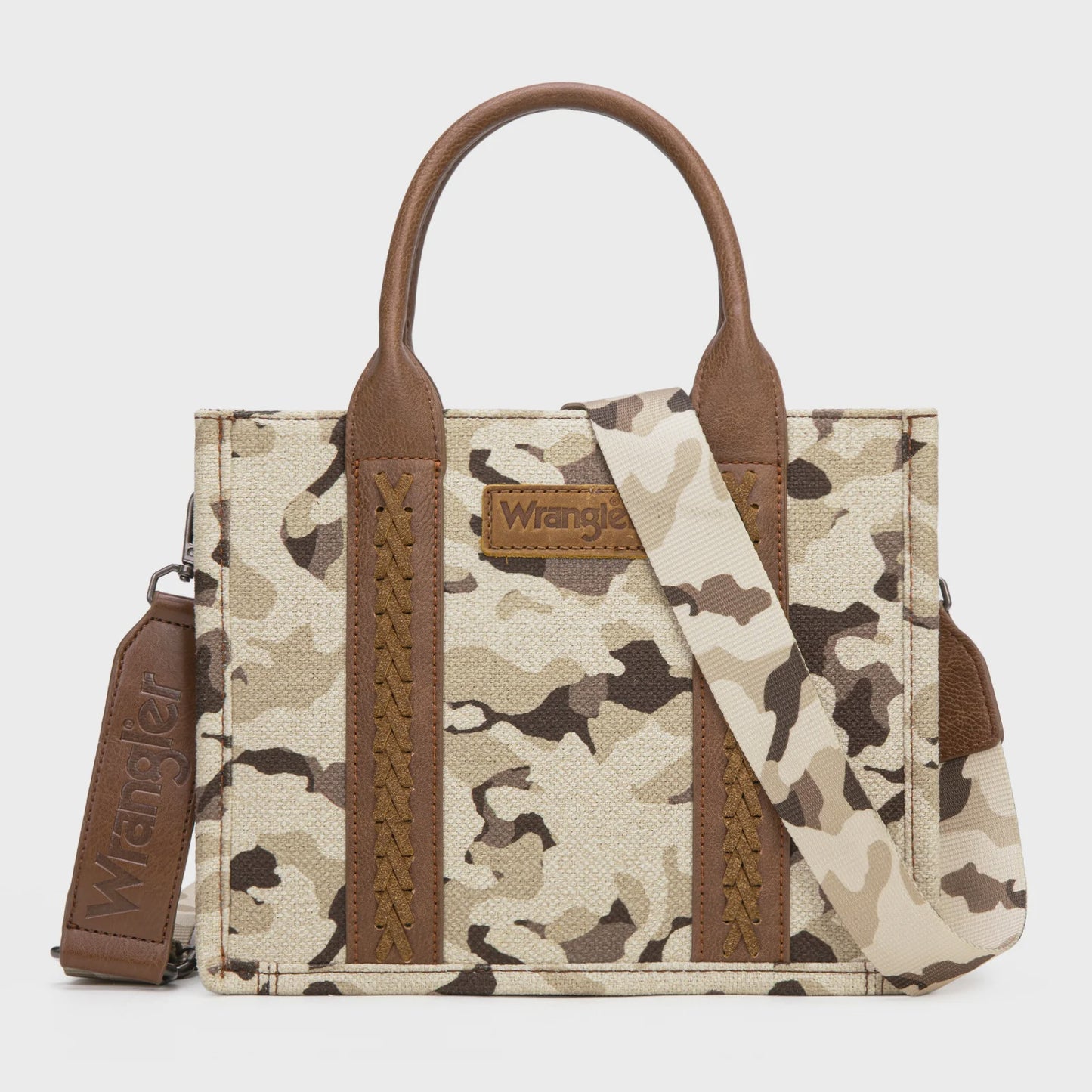 WG286-8120SBR | WRANGLER CAMO TOTE - BROWN