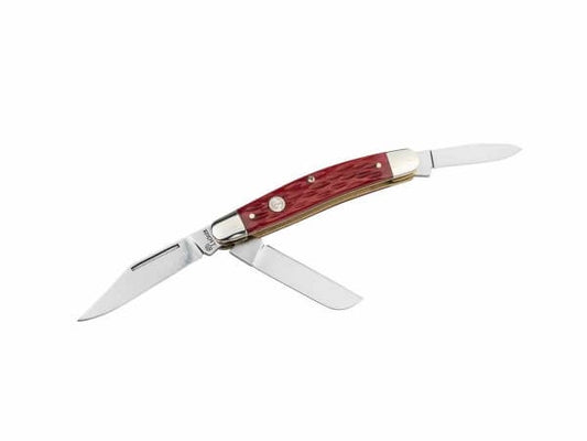 110855 | BOKER GERMANY TREEBRAND MEDIUM STOCKMAN JIGGED RED KNIFE
