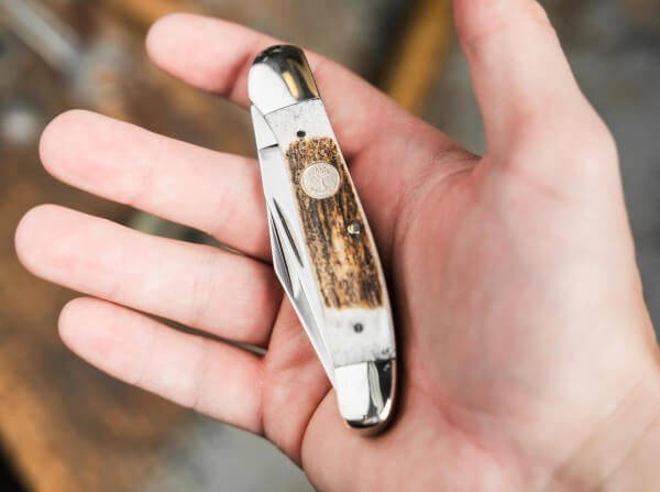 110823ST | BOKER GERMANY TREEBRAND COPPERHEAD STAG POCKET KNIFE