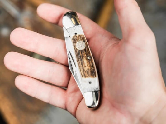 110823ST | BOKER GERMANY TREEBRAND COPPERHEAD STAG POCKET KNIFE