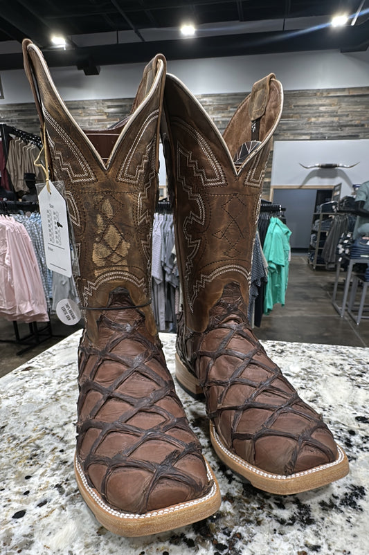 RANCHERS BIG BASS CHOCOLATE MATTE MUSTANG TOE HYBRID SOLE