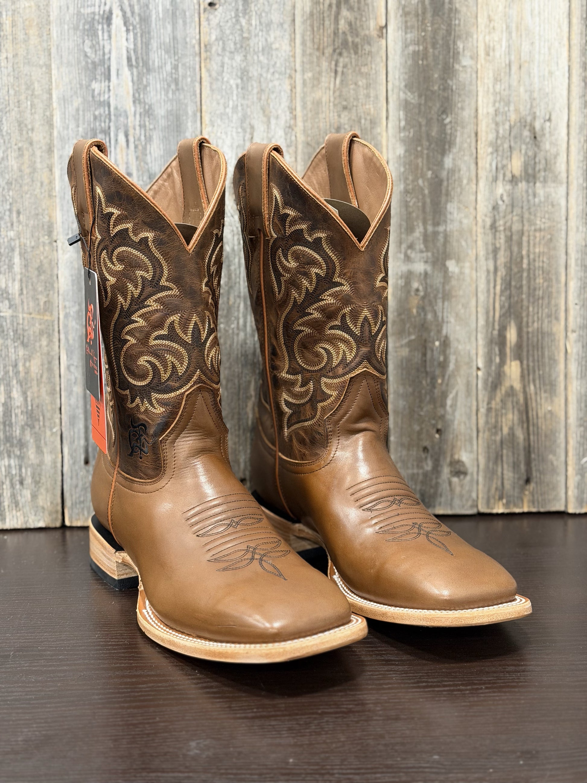 TX220 | LOS TEXANOS BOOTS TERNERA CAMEL BULL