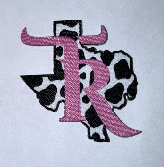 TR COW PRINT TEXAS PATCH