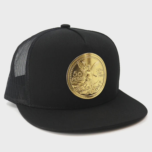 EL VIEJON EL CENTE BLACK FLAT VISOR CAP