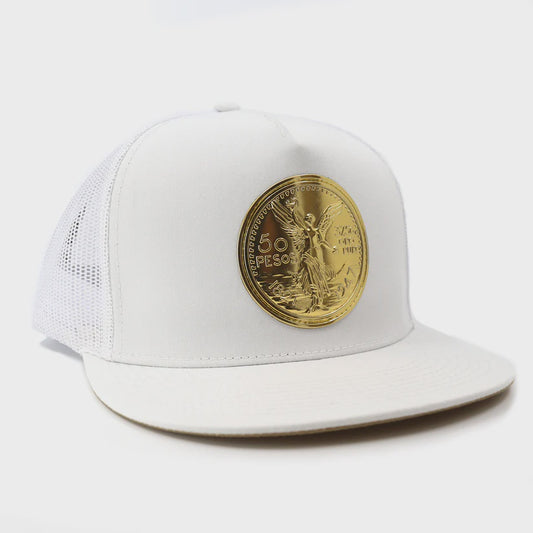 EL VIEJON EL CENTE WHITE FLAT VISOR CAP