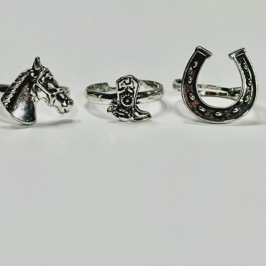 WC-R08WG | .5 18K GOLD PLATED ADJUSTABLE RING SET