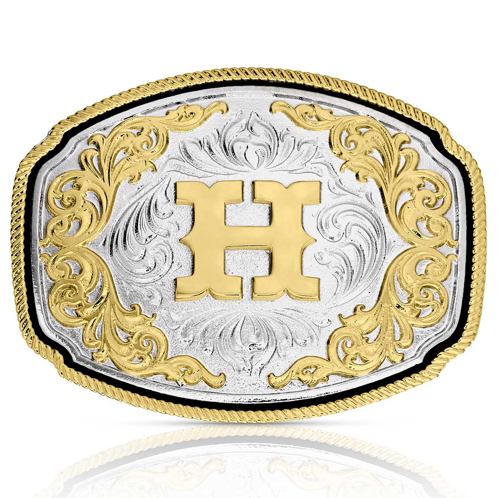 A1047 | ATTITUDE WESTERN INITIAL BUCKLE