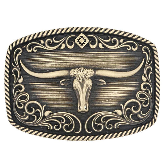 A973C | ALTTITUDE BUCKLE -LONGHORN LEGEND HERITAGE BUCKLE