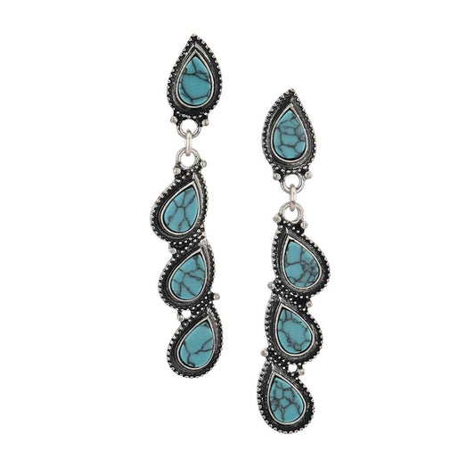 AER5917 | ATTITUDE TURQUOISE DROPS EARRING