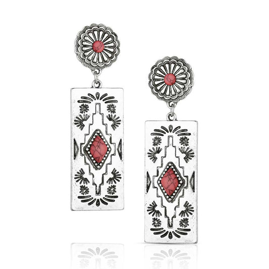 AER6356 | ALTTITUDE BUCKLES BAR B PINK EARRINGS