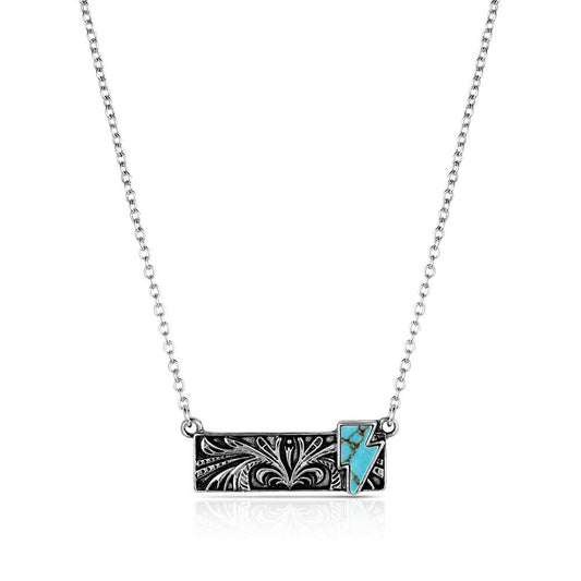ANC6355 | ATTITUDE BLUE NORTHERN BAR NECKLACE