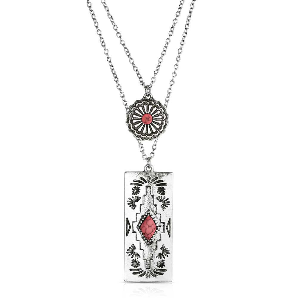 ANC6356 | BAR B PINK NECKLACE