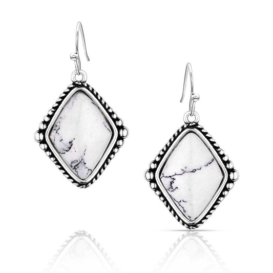 ER5970 | MONTANA SILVERSMITHS BLANK SLATE EARRINGS-WHITE