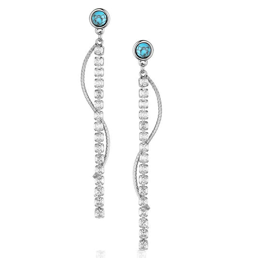ER6484 | MONTANA SILVERSMITHS CANYON SERENADE TURQUOISE EARRINGS